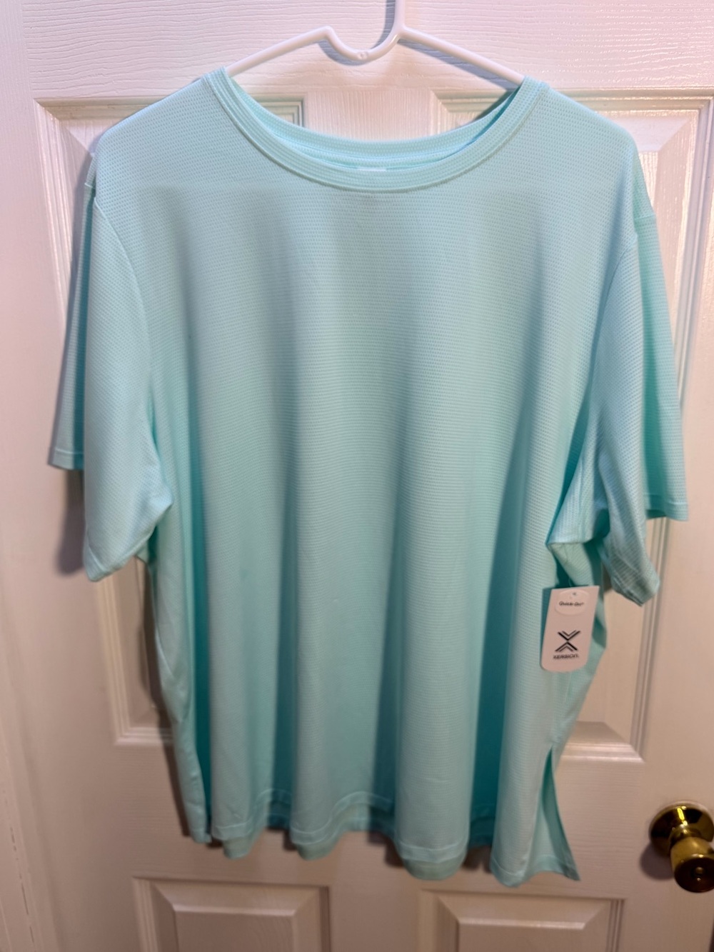Xersion Women's Aqua Short Sleeve Crew Tee